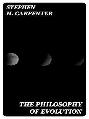 cover image of The Philosophy of Evolution